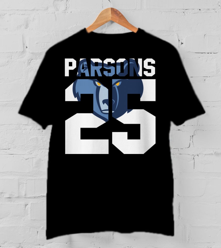 Parsons 25 Memphis Grizzlies Bear T-Shirt