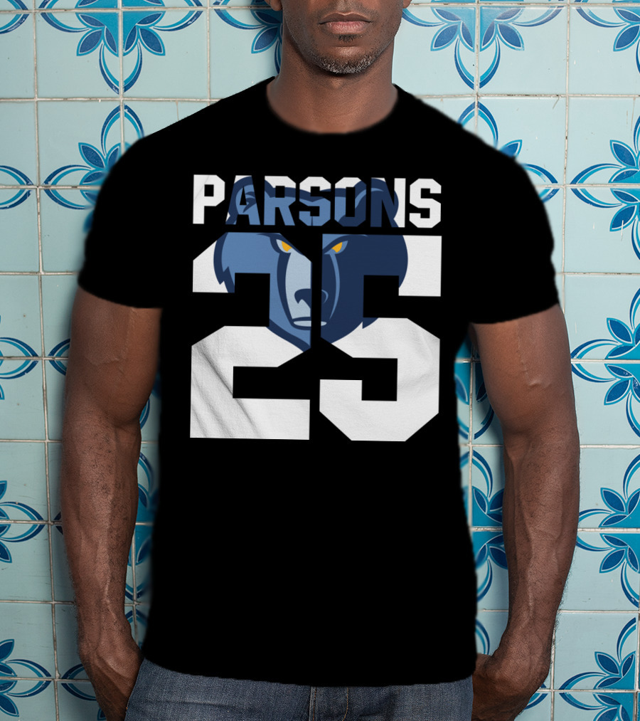 Parsons 25 Memphis Grizzlies Bear T-Shirt