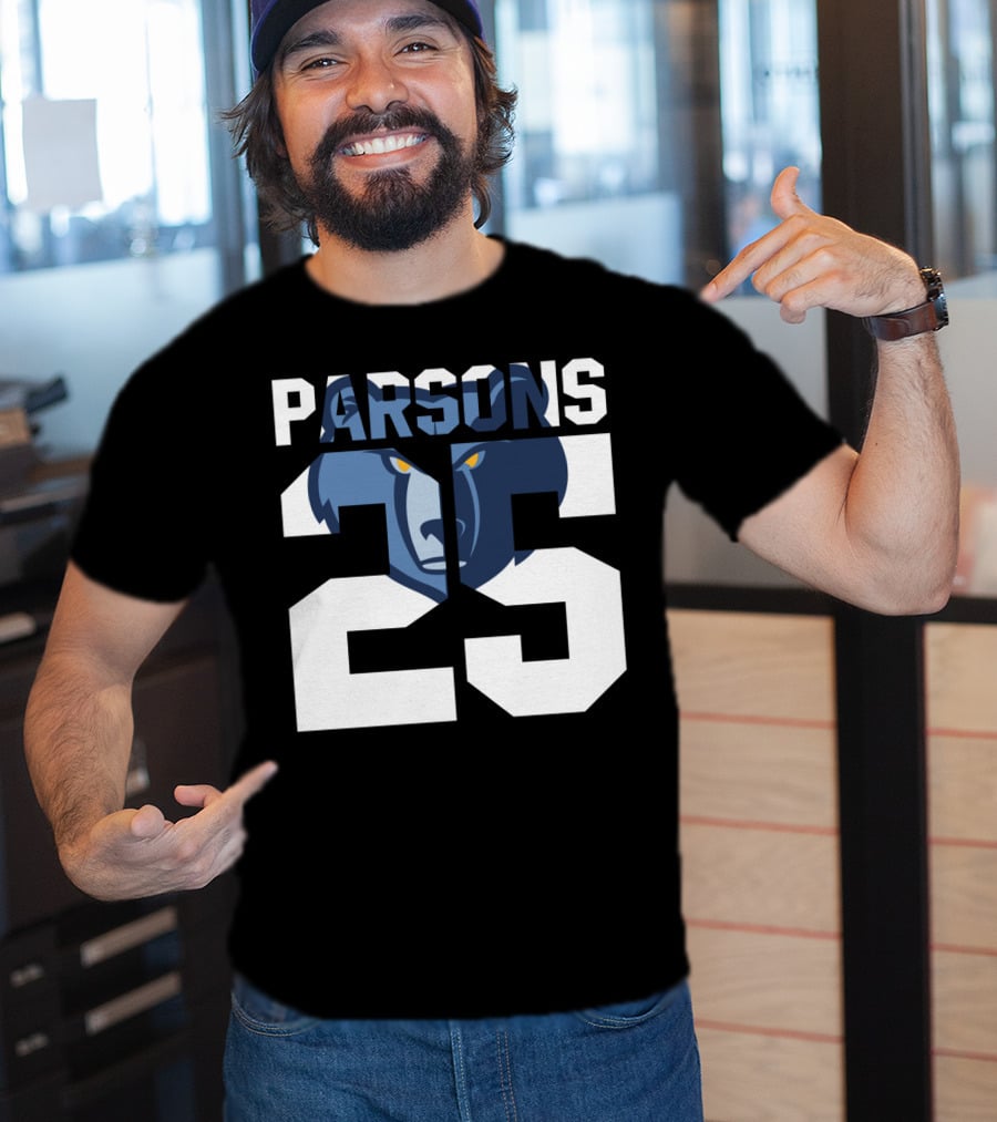 Parsons 25 Memphis Grizzlies Bear T-Shirt