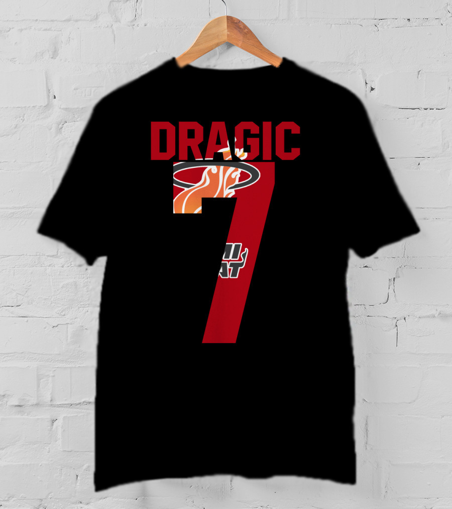 Goran Dragic Number 7 Miami Heat T-Shirt