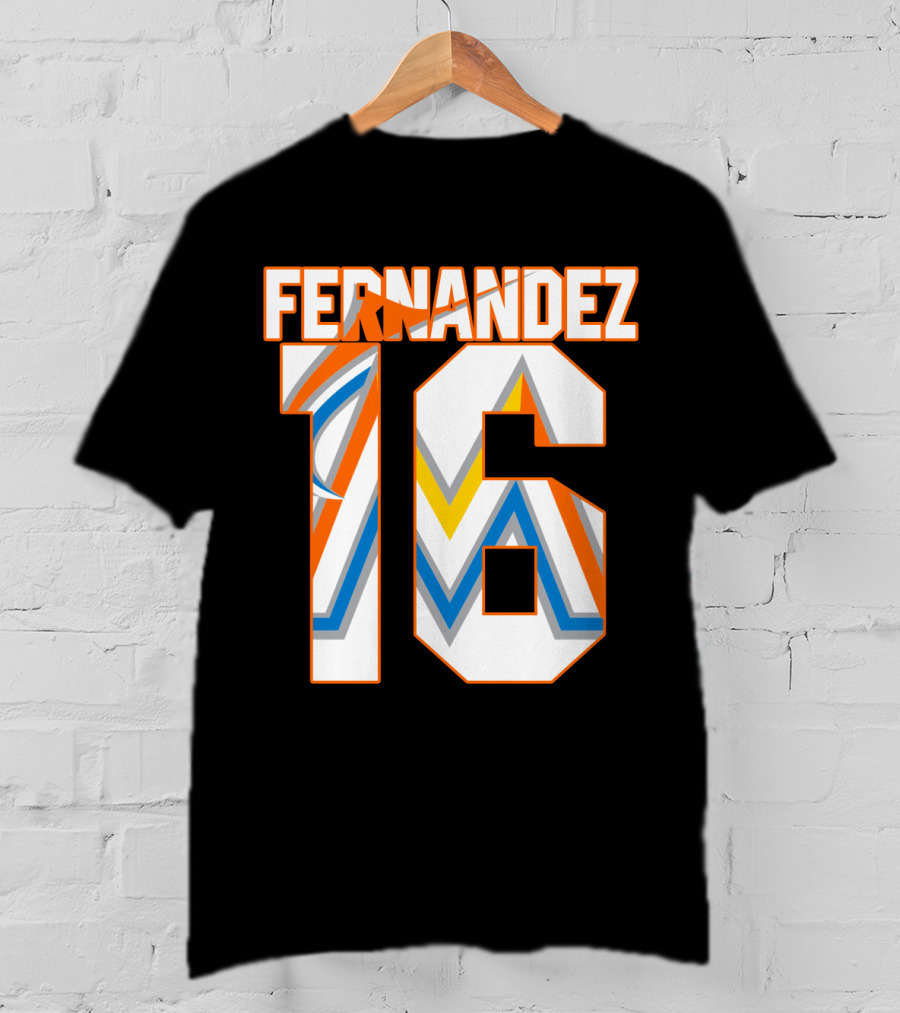 Fernandez 16 Miami Marlins T-Shirt