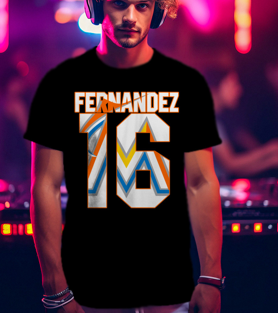Fernandez 16 Miami Marlins T-Shirt