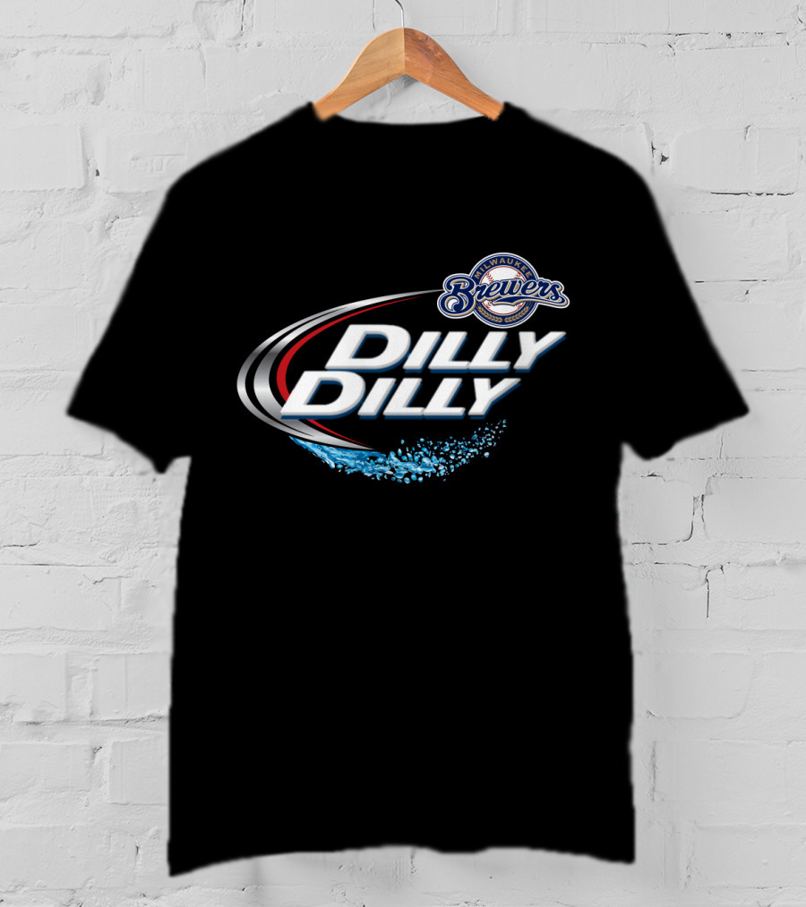 Milwaukee Brewers Dilly Dilly Swoosh T-Shirt