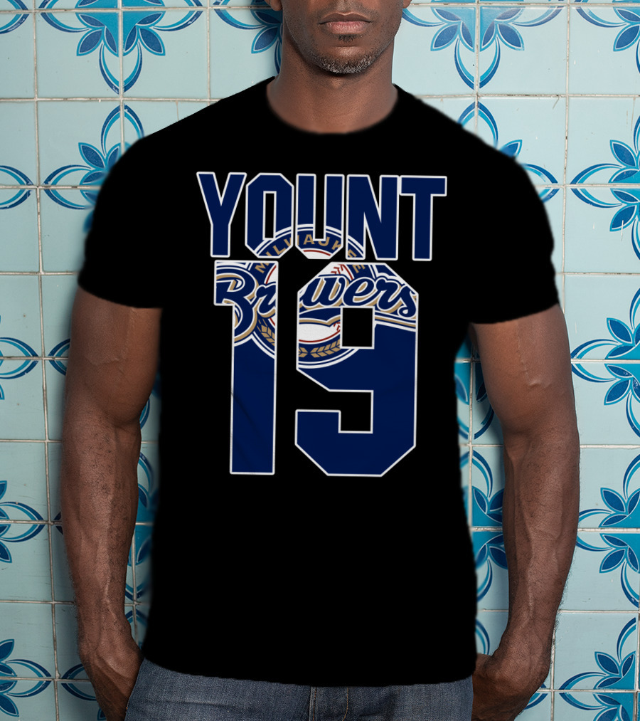 Milwaukee Brewers Yount 19 Baseball Team T-Shirt