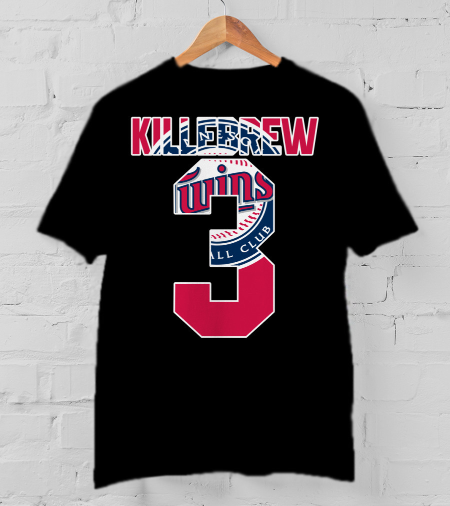 Killebrew Minnesota Twins Number 3 Baseball T-Shirt