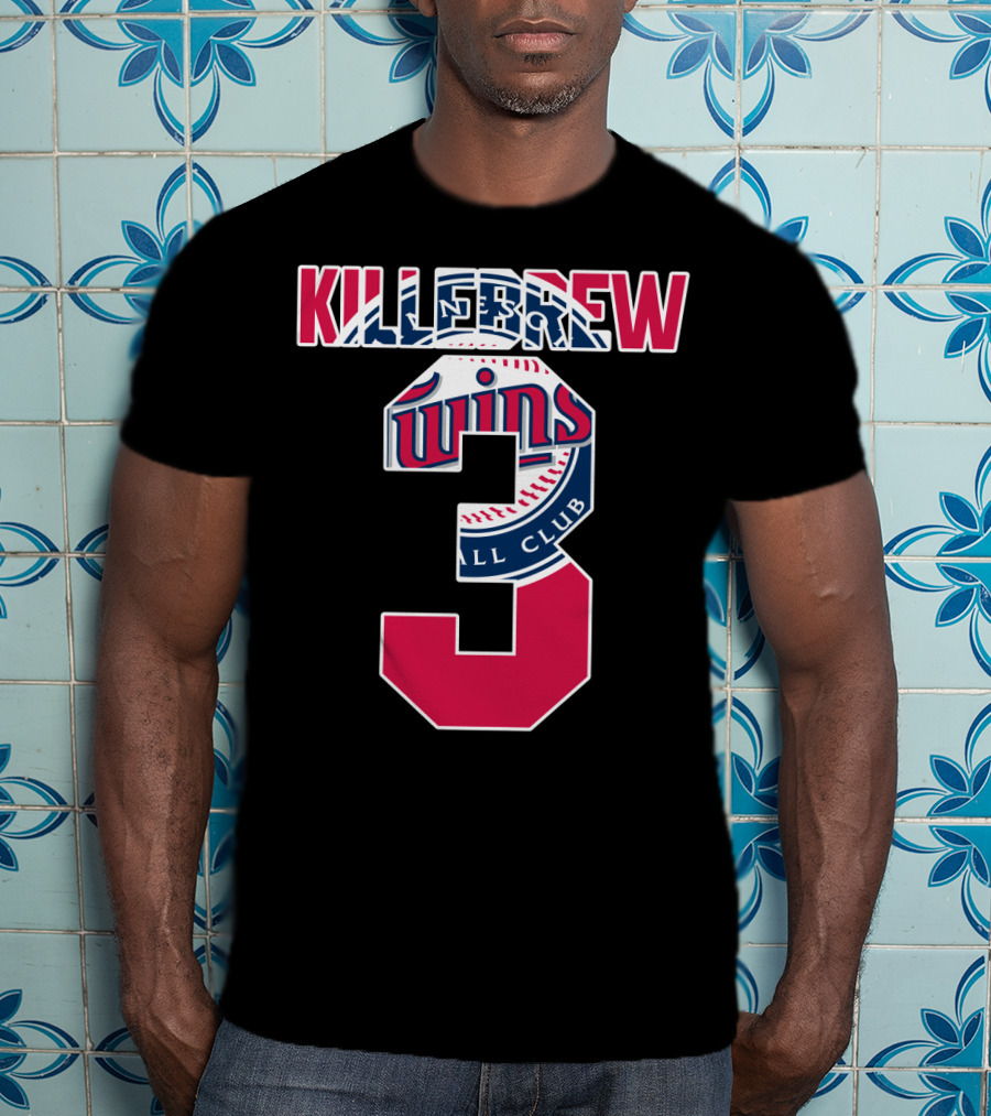 Killebrew Minnesota Twins Number 3 Baseball T-Shirt