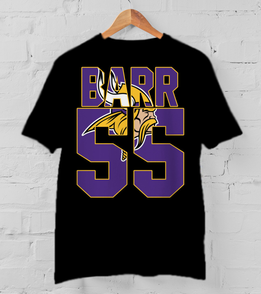 Minnesota Vikings Anthony Barr 55 Jersey With Viking T-Shirt