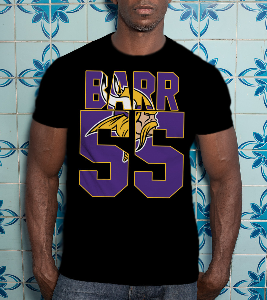 Minnesota Vikings Anthony Barr 55 Jersey With Viking T-Shirt
