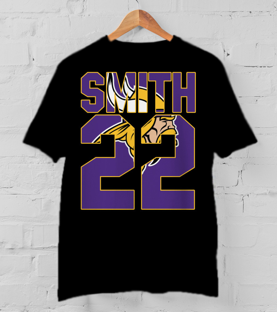 Minnesota Vikings Smith 22 Jersey T-Shirt