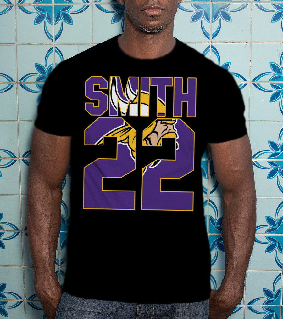 Minnesota Vikings Smith 22 Jersey T-Shirt