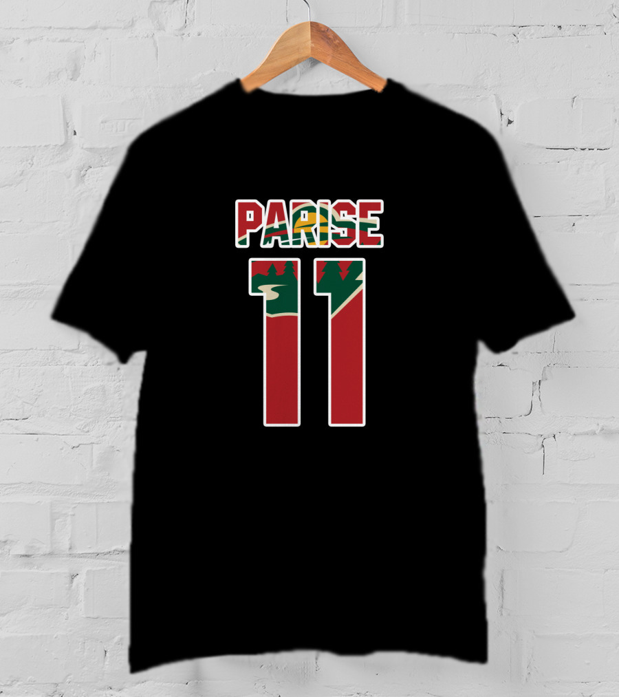 Parise 11 Minnesota Wild NHL Hockey Player Number T-Shirt