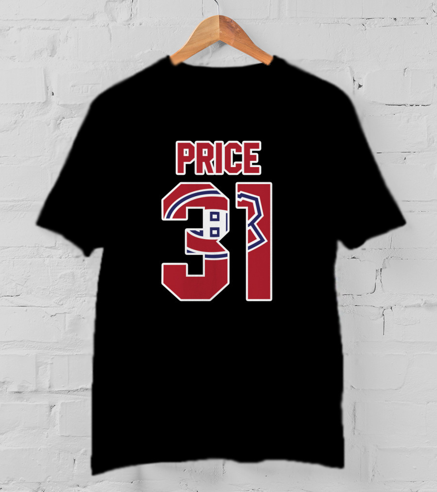 Price 31 Montreal Canadiens Carey Price NHL Hockey Player Jersey T-Shirt
