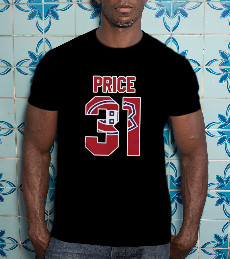Price 31 Montreal Canadiens Carey Price NHL Hockey Player Jersey T-Shirt