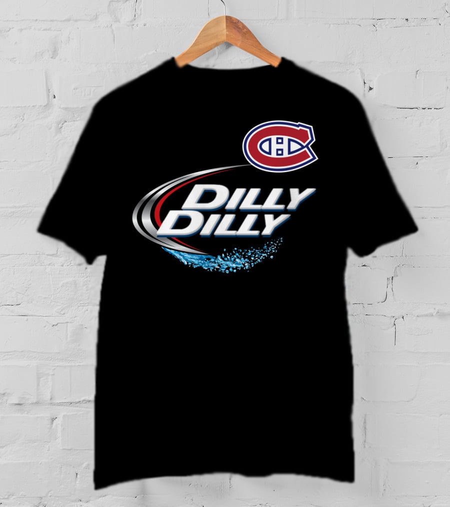 Montreal Canadiens Dilly Dilly NHL Fan Logo Splash T-Shirt
