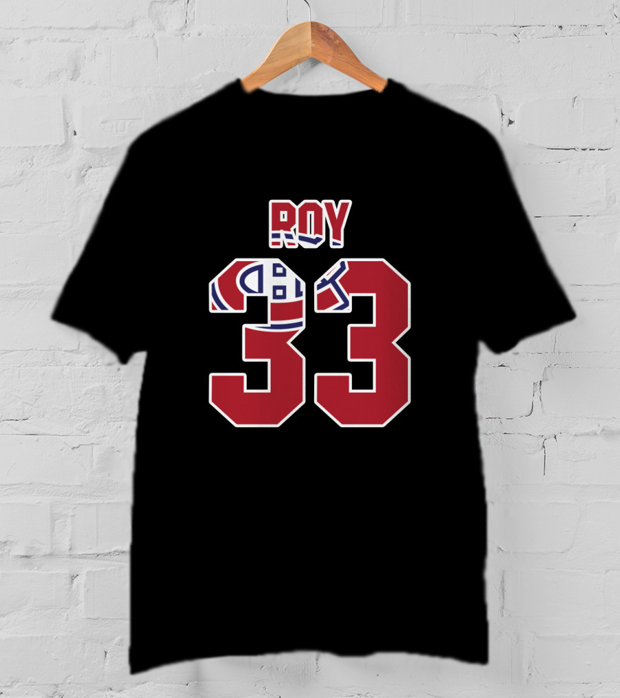 Montreal Canadiens Roy 33 NHL Hockey Fans T-Shirt
