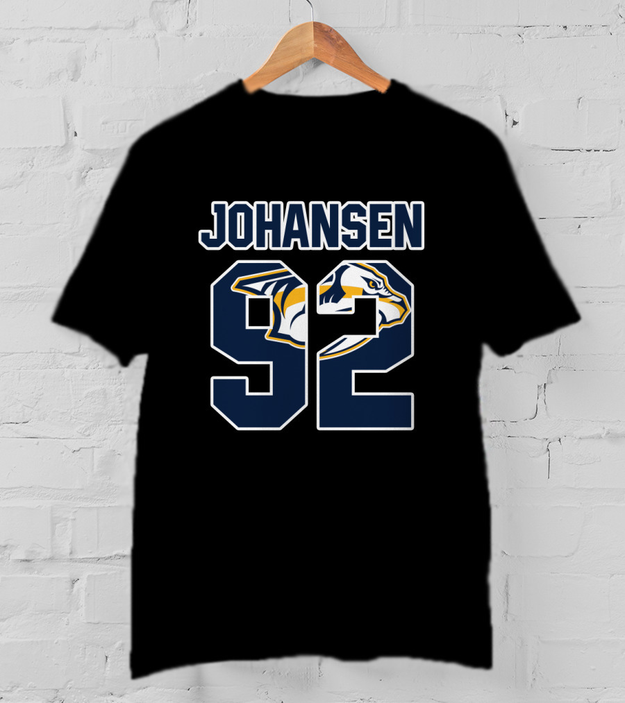 Ryan Johansen 92 Nashville Predators NHL Hockey T-Shirt