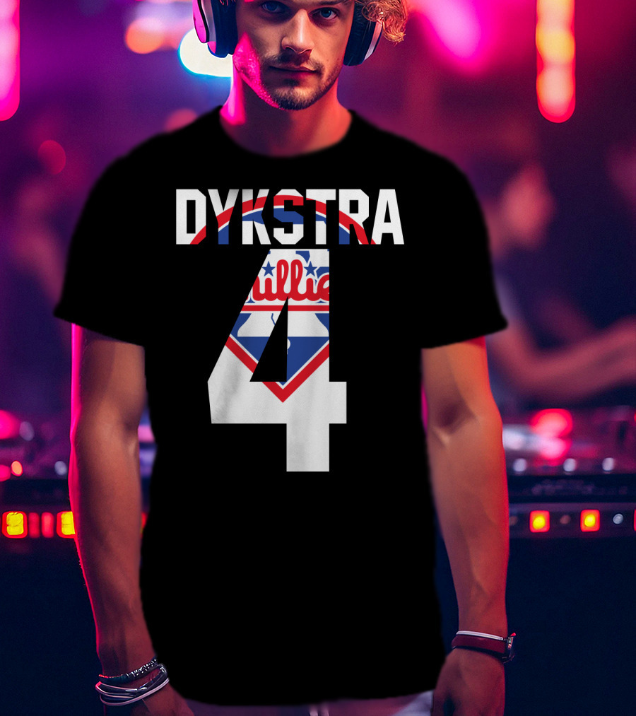 Dykstra 4 Phillies Iconic Philadelphia Baseball Nostalgia T-Shirt