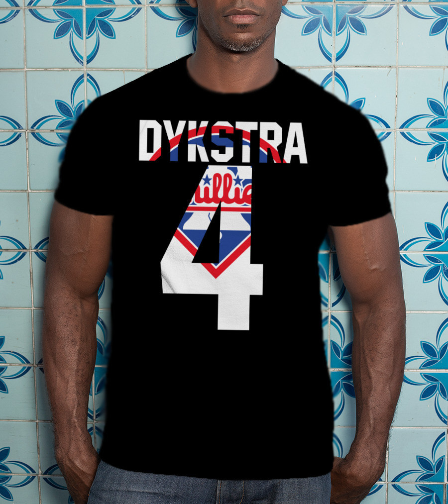 Dykstra 4 Phillies Iconic Philadelphia Baseball Nostalgia T-Shirt