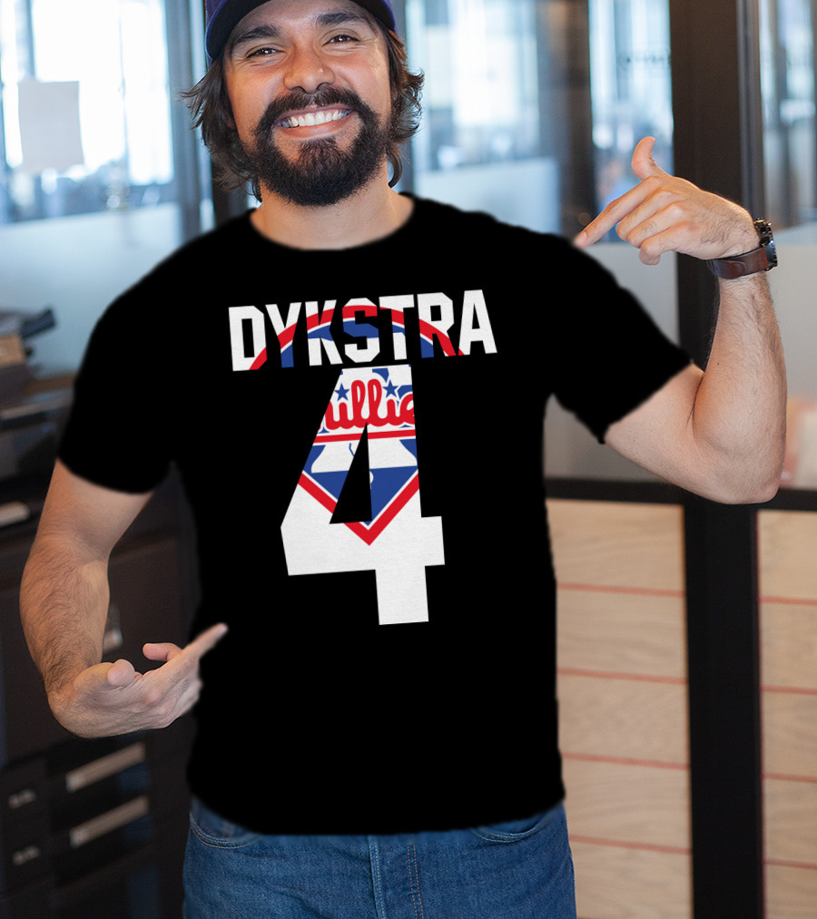 Dykstra 4 Phillies Iconic Philadelphia Baseball Nostalgia T-Shirt