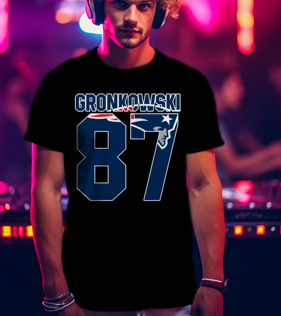 Gronkowski 87 New England Patriots T-Shirt