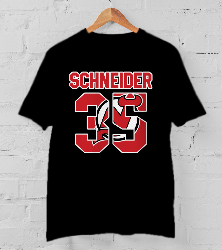 New Jersey Devils Cory Schneider 35 NHL Hockey T-Shirt