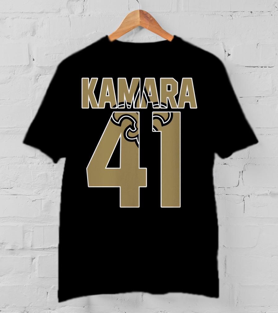 New Orleans Saints Alvin Kamara 41 Fleur-De-Lis T-Shirt