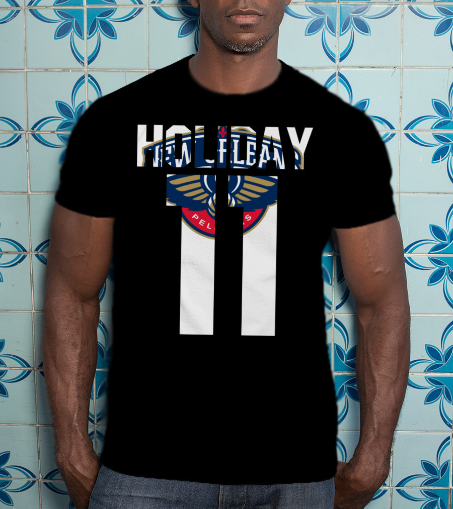 New Orleans Pelicans Holiday 11 Nba Tee Jrue Holiday T-Shirt