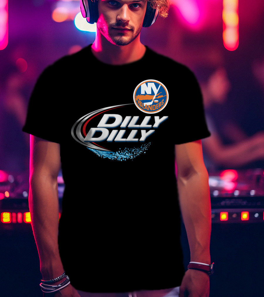 New York Islanders Dilly Dilly NHF Fan Logo Splash T-Shirt