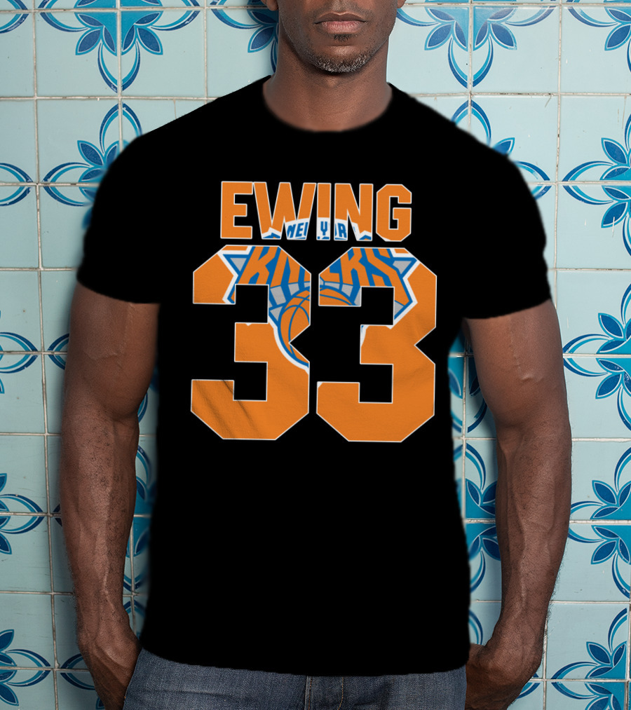 Ewing 33 New York Knicks Patrick Nba T-Shirt