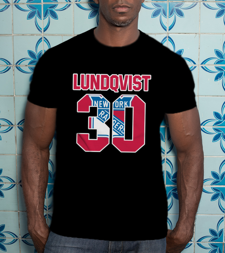 Lundqvist 30 New York Rangers NHL Hockey T-Shirt