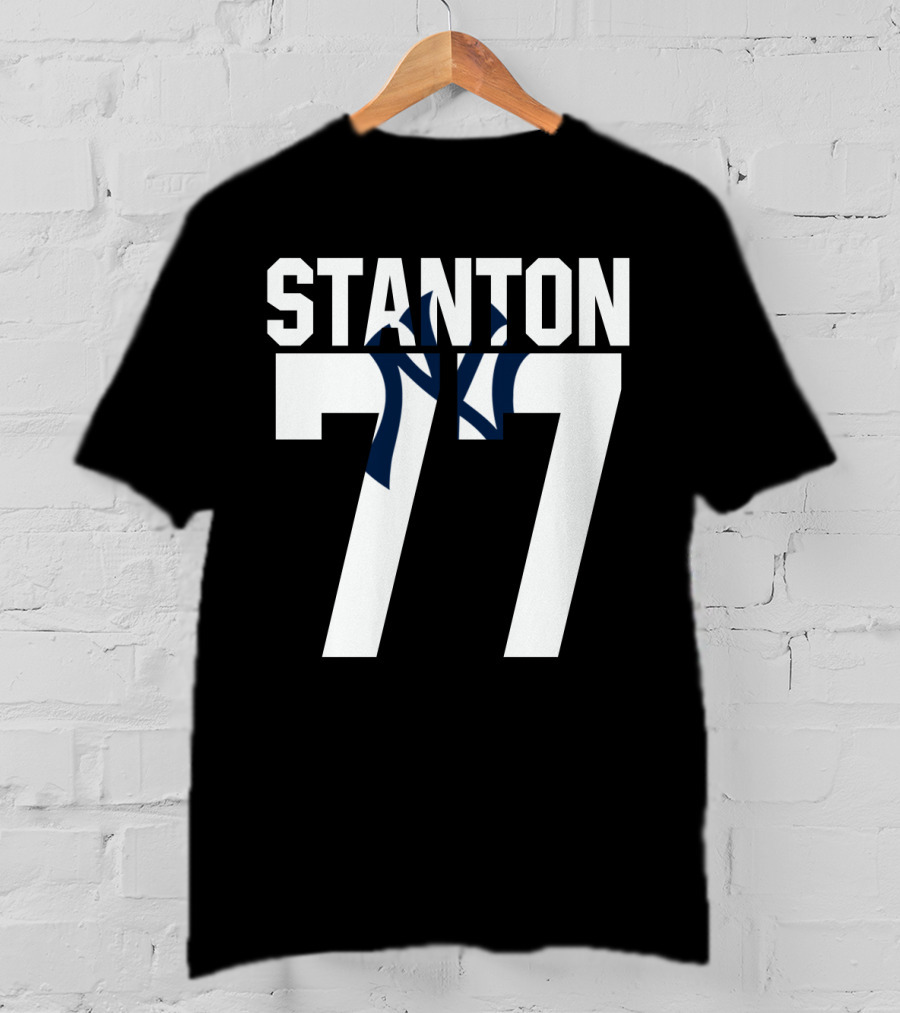 Stanton 77 New York Yankees Number T-Shirt