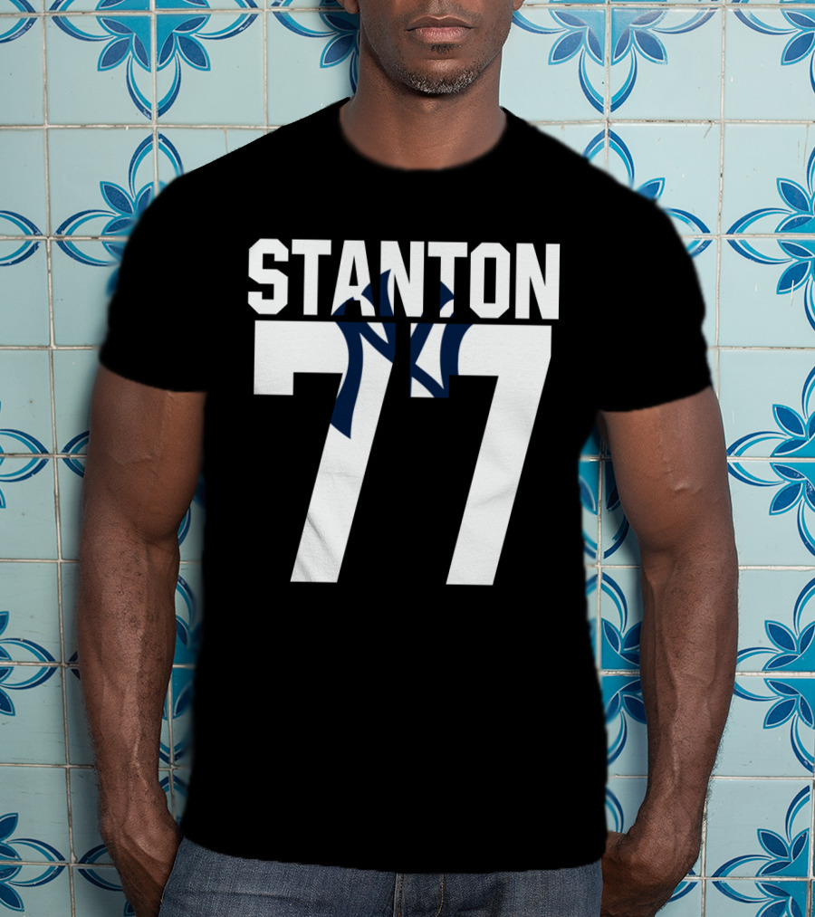 Stanton 77 New York Yankees Number T-Shirt