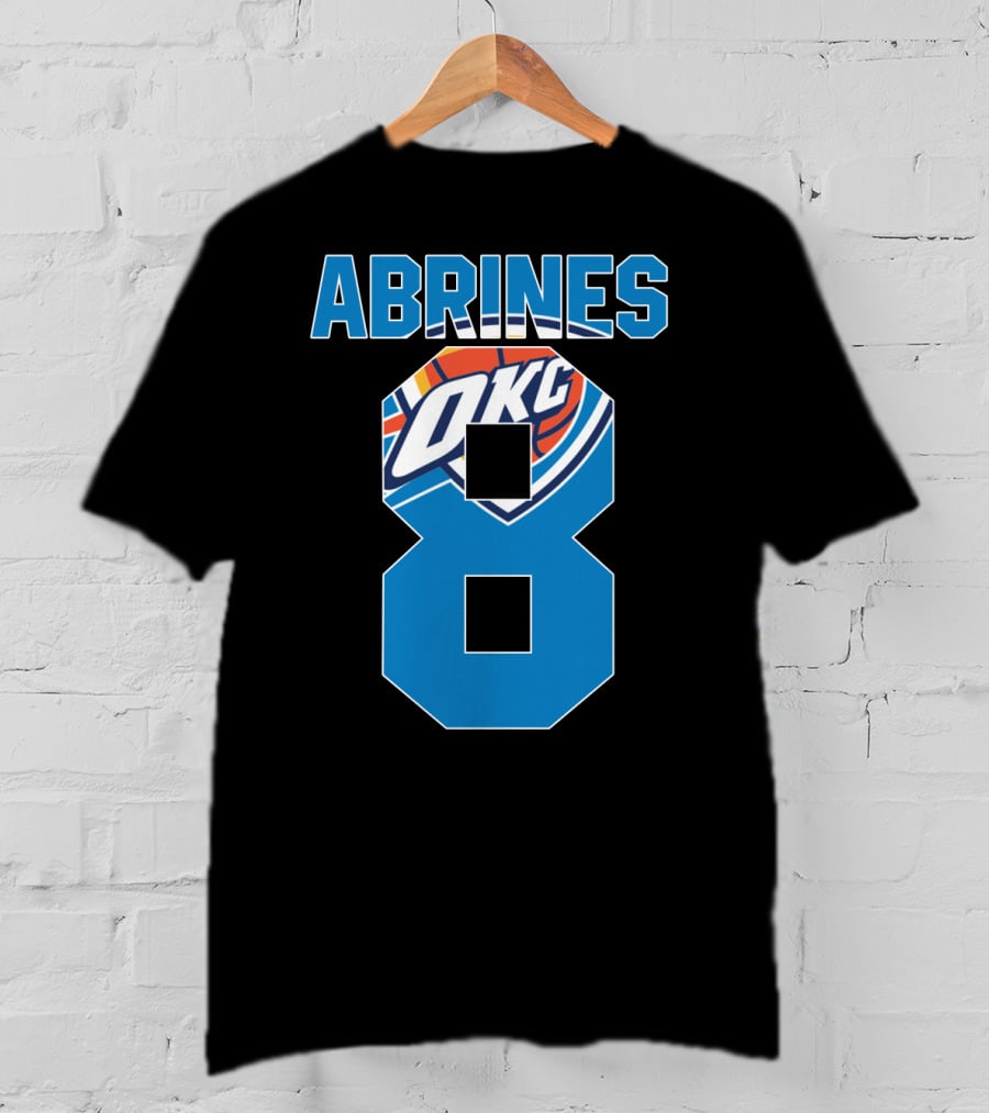Oklahoma City Thunder Abrines 8 Okc Basketball Nba T-Shirt