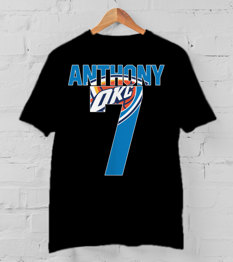 Oklahoma City Thunder Carmelo Anthony 7 Nba Okc T-Shirt
