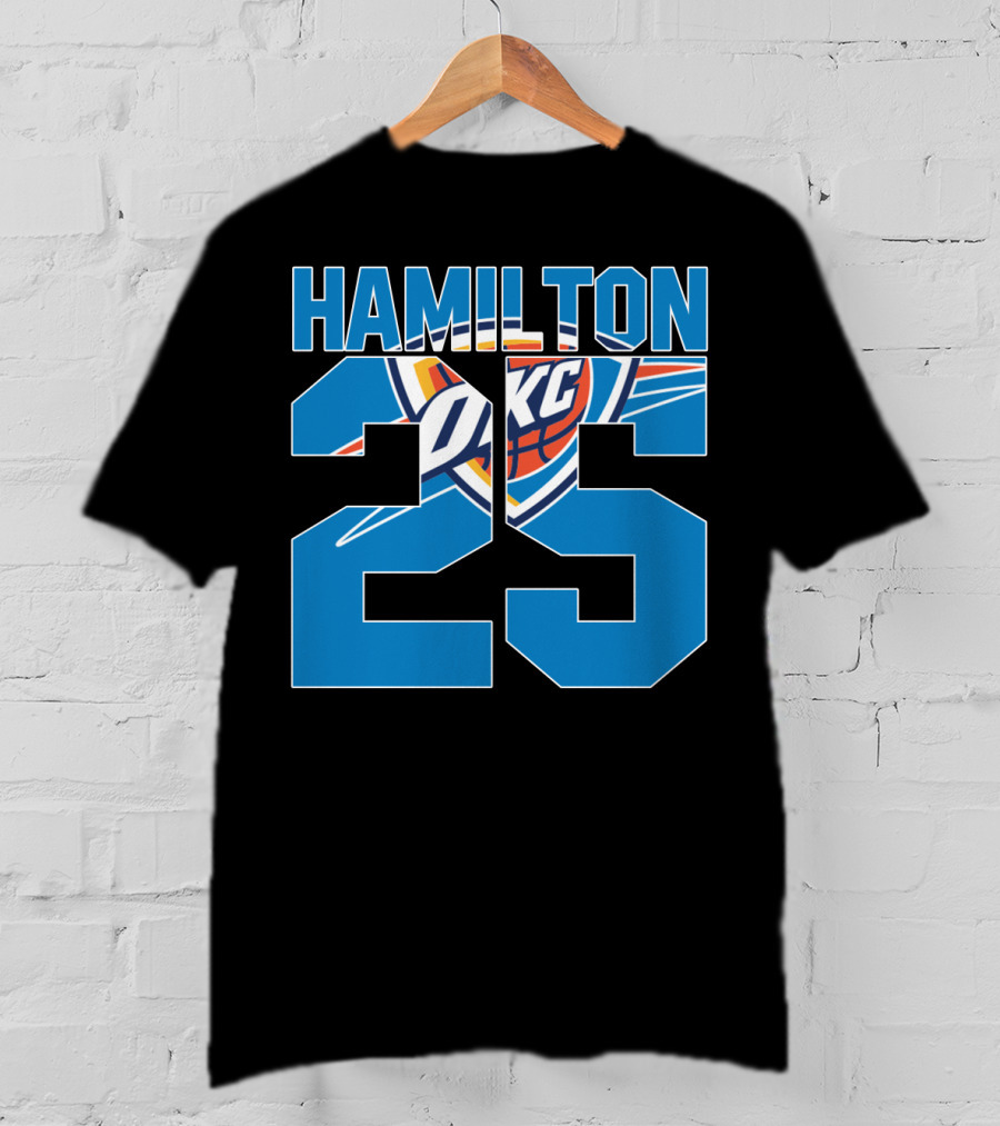 Oklahoma City Thunder Hamilton 25 Okc Nba T-Shirt