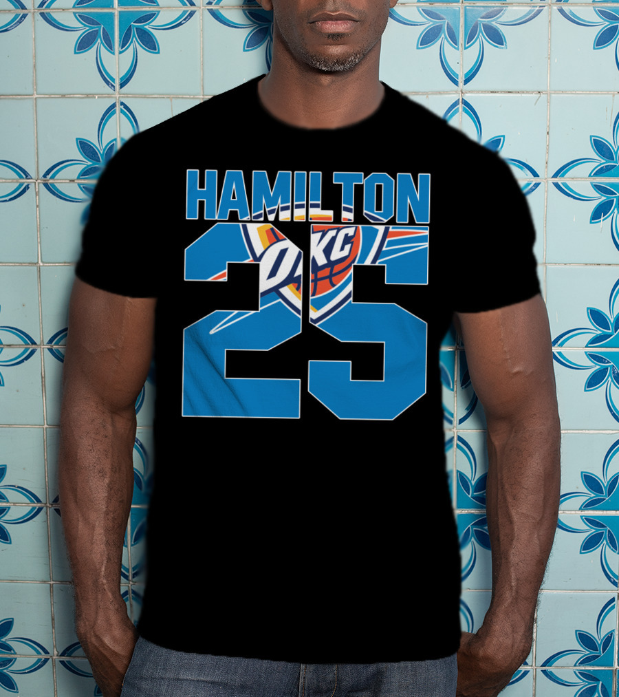 Oklahoma City Thunder Hamilton 25 Okc Nba T-Shirt