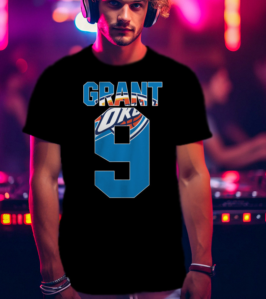 Oklahoma City Thunder Jerami Grant 9 Nba T-Shirt