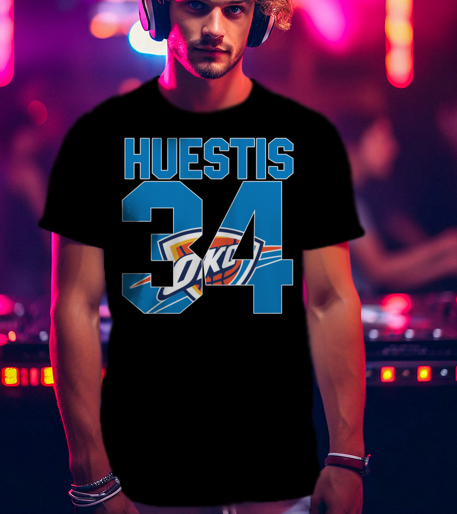 Huestis 34 Okc Oklahoma City Thunder Nba T-Shirt