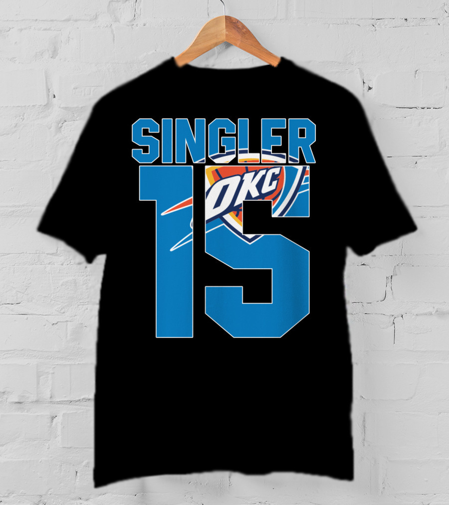 Singler 15 Okc Thunder Nba T-Shirt