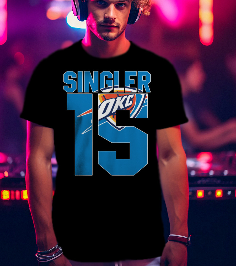 Singler 15 Okc Thunder Nba T-Shirt