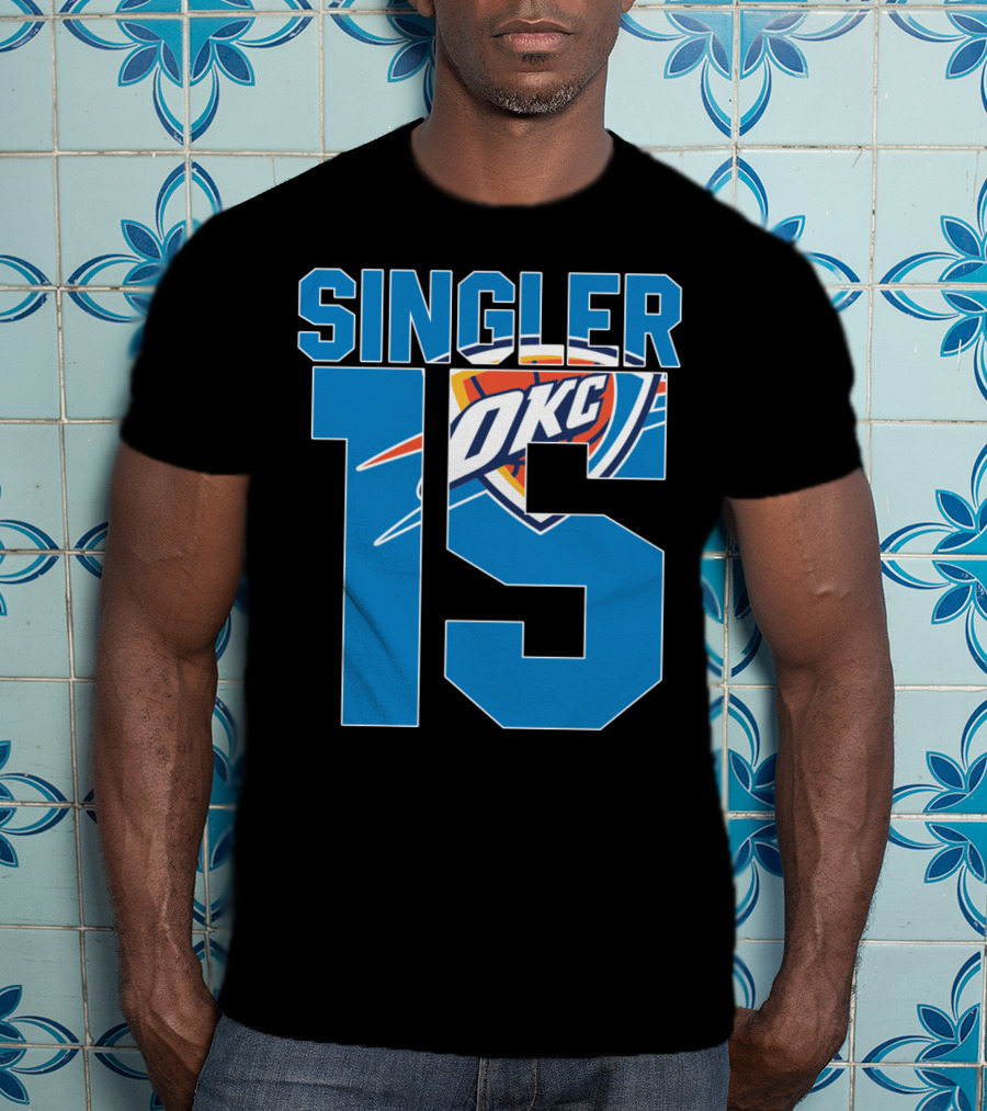 Singler 15 Okc Thunder Nba T-Shirt