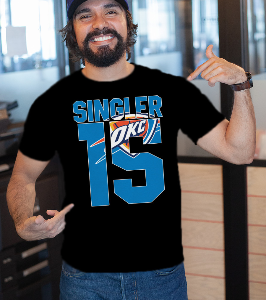 Singler 15 Okc Thunder Nba T-Shirt