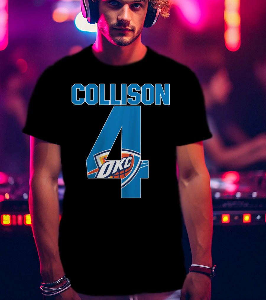 Collison 4 Okc Thunder Nba T-Shirt