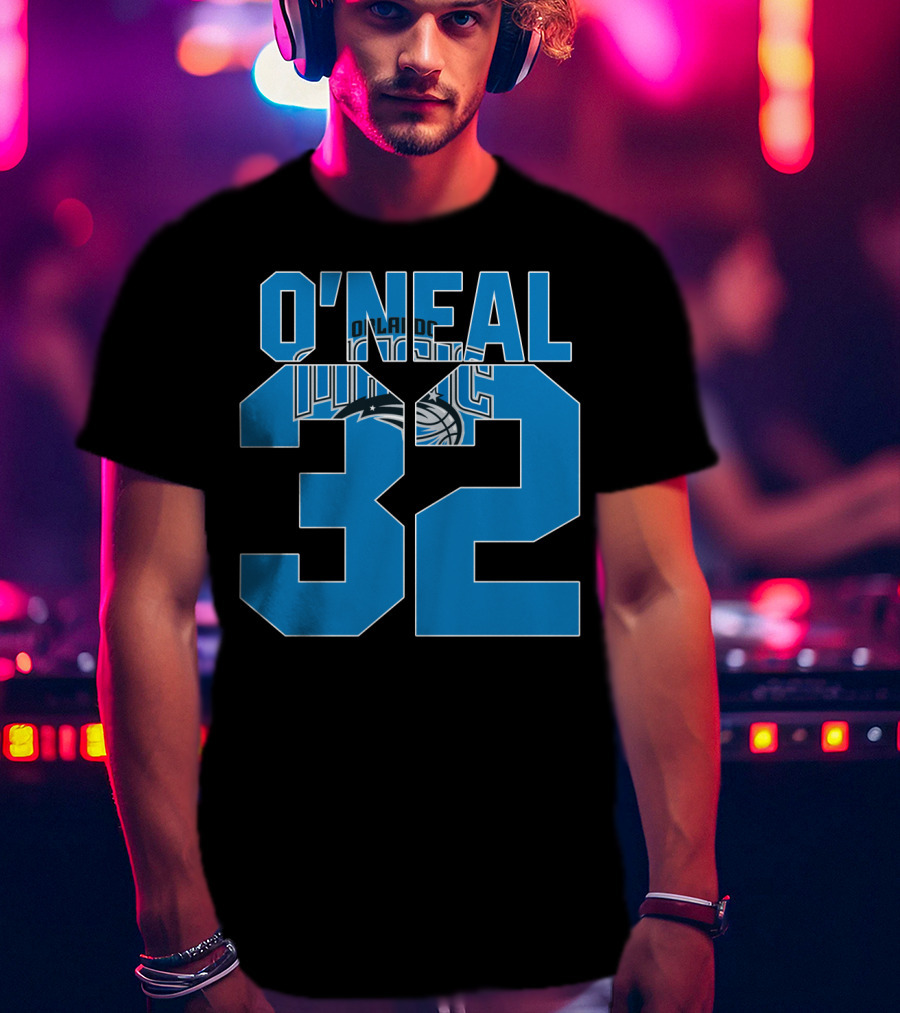 Orlando Magic Shaquille O'neal 32 Nba Basketball T-Shirt