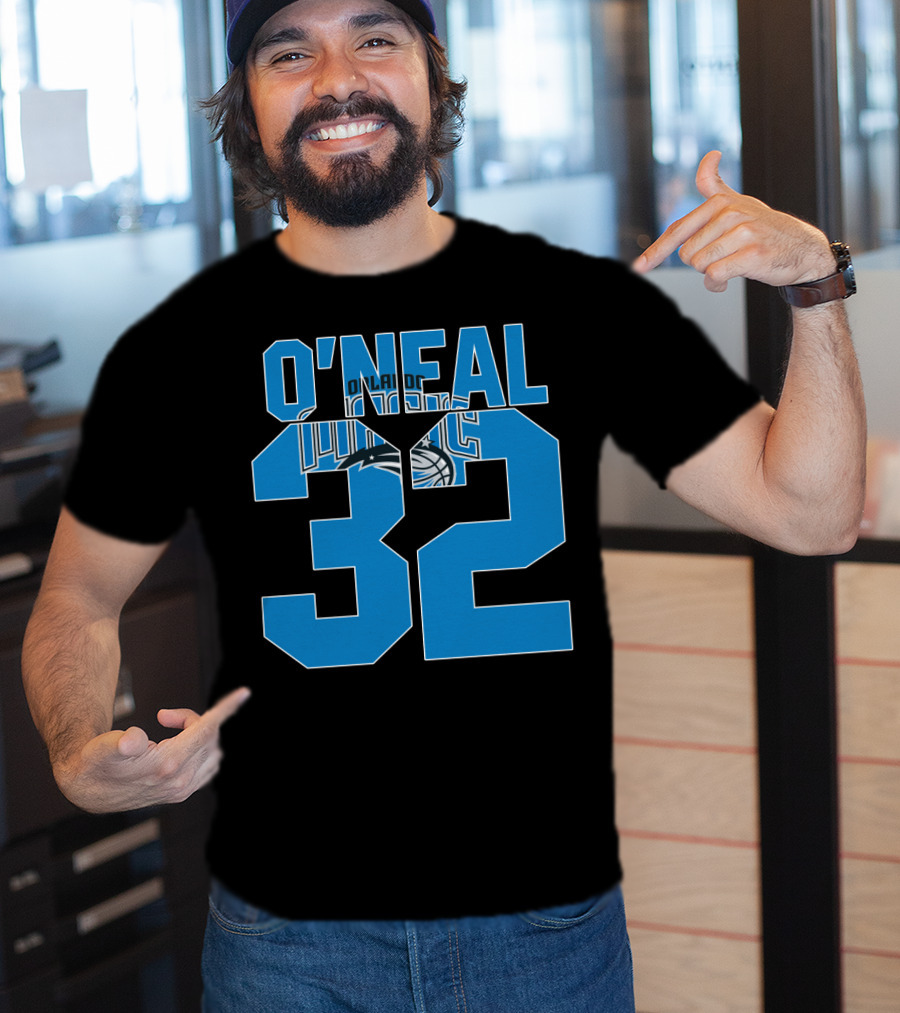 Orlando Magic Shaquille O'neal 32 Nba Basketball T-Shirt