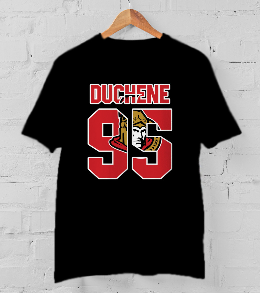 Ottawa Senators Steve Duchene 95 NHL Logo Jersey T-Shirt
