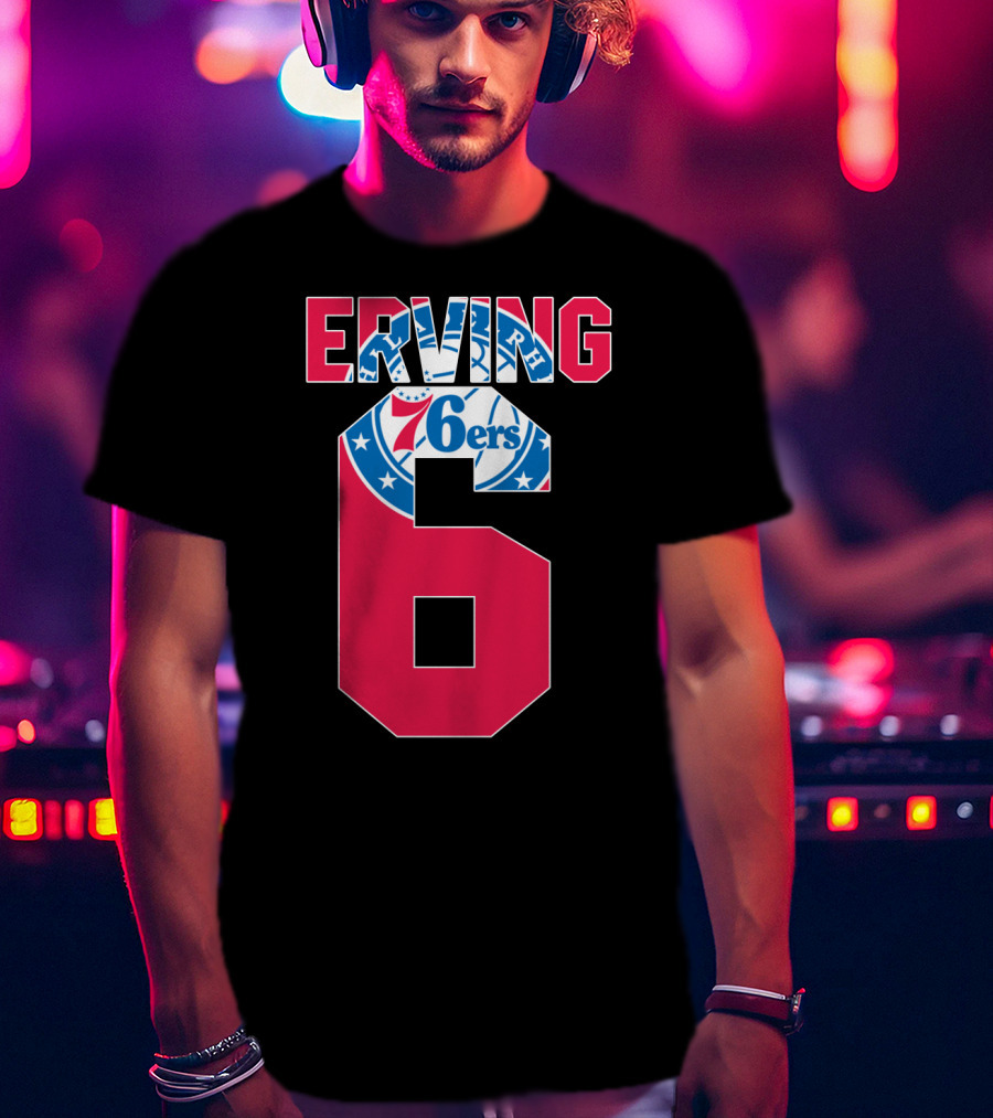 Philadelphia 76ers Erving 6 Nba T-Shirt