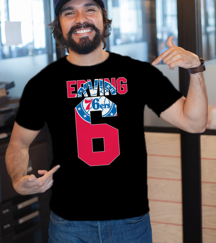 Philadelphia 76ers Erving 6 Nba T-Shirt