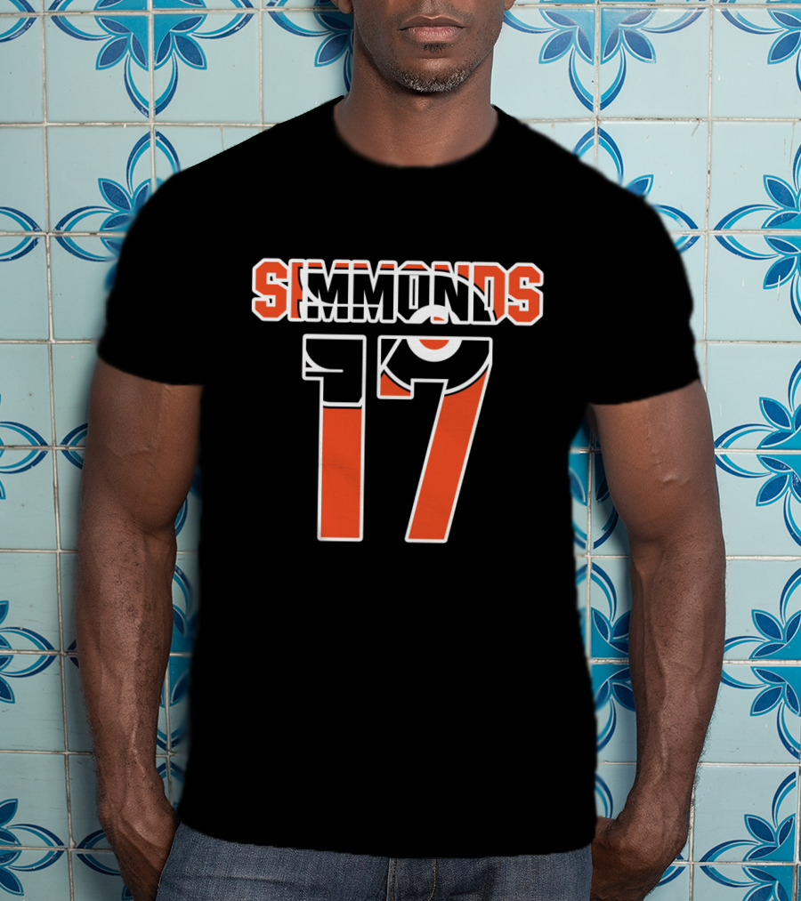 Philadelphia Flyers Wayne Simmonds Number 17 NHL T-Shirt
