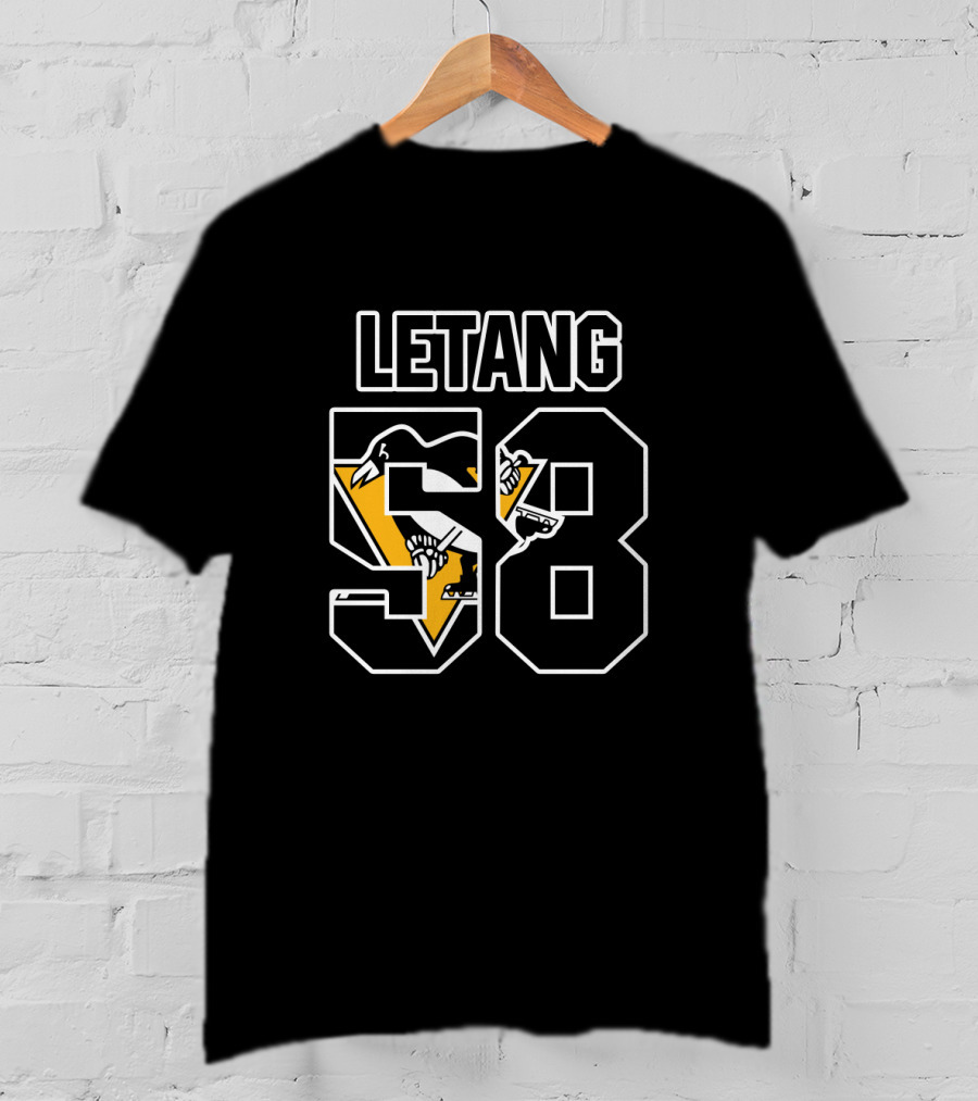 Kris Letang 58 Pittsburgh Penguins NHL Hockey Jersey T-Shirt